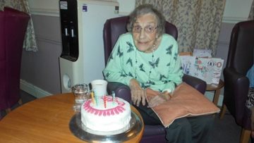 Wigston care home Resident enjoys big 90th birthday bash